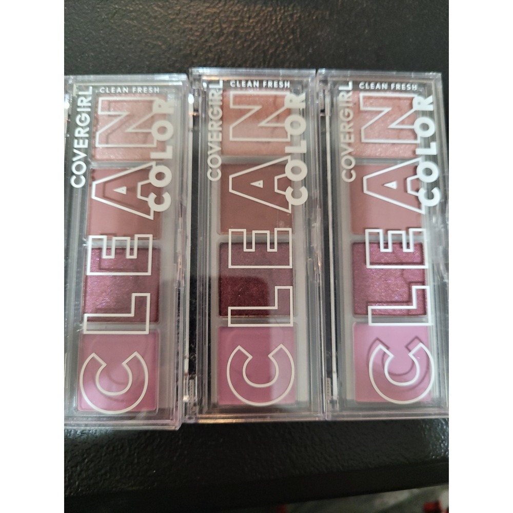 Covergirl Clean Fresh Eyeshadow 242 Mellow Mauve Women 3pc NEW Palette Quad
